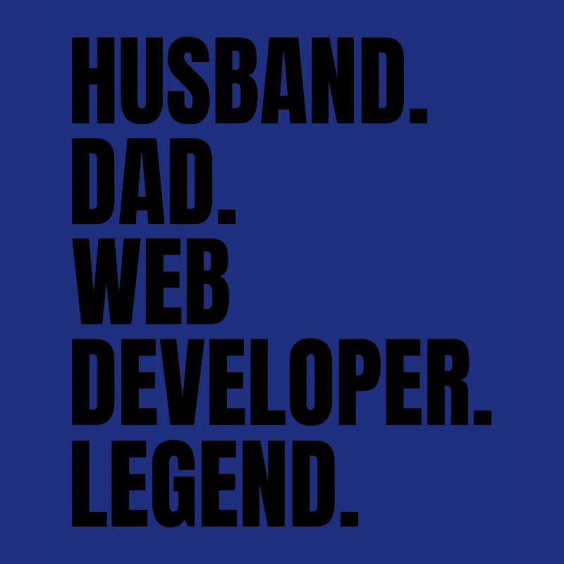 Husband Dad Web Developer Legend Retro