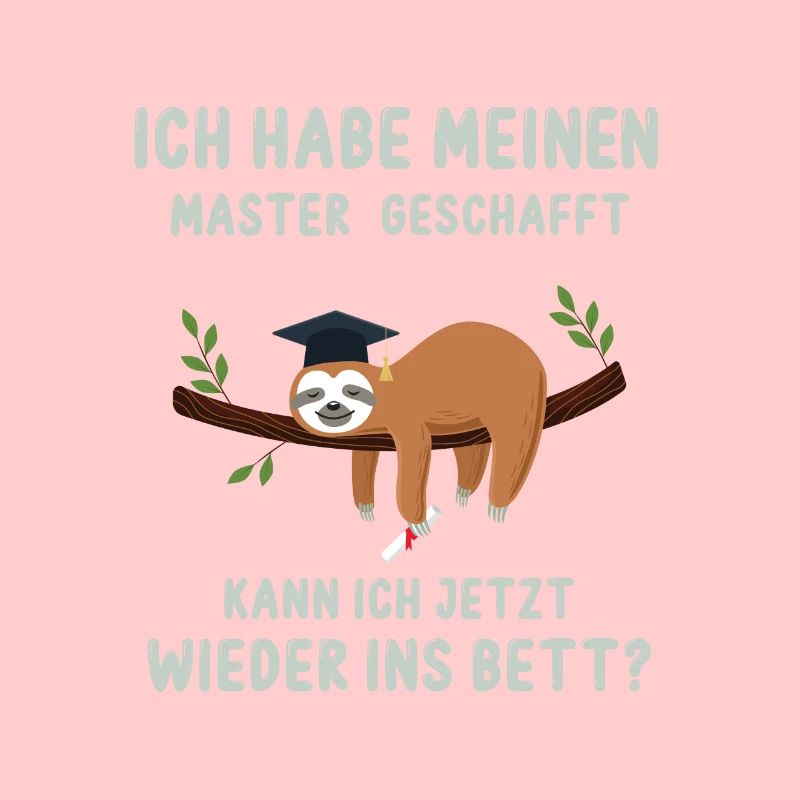Master Geschafft Wieder Ins Bett Student Geschenk