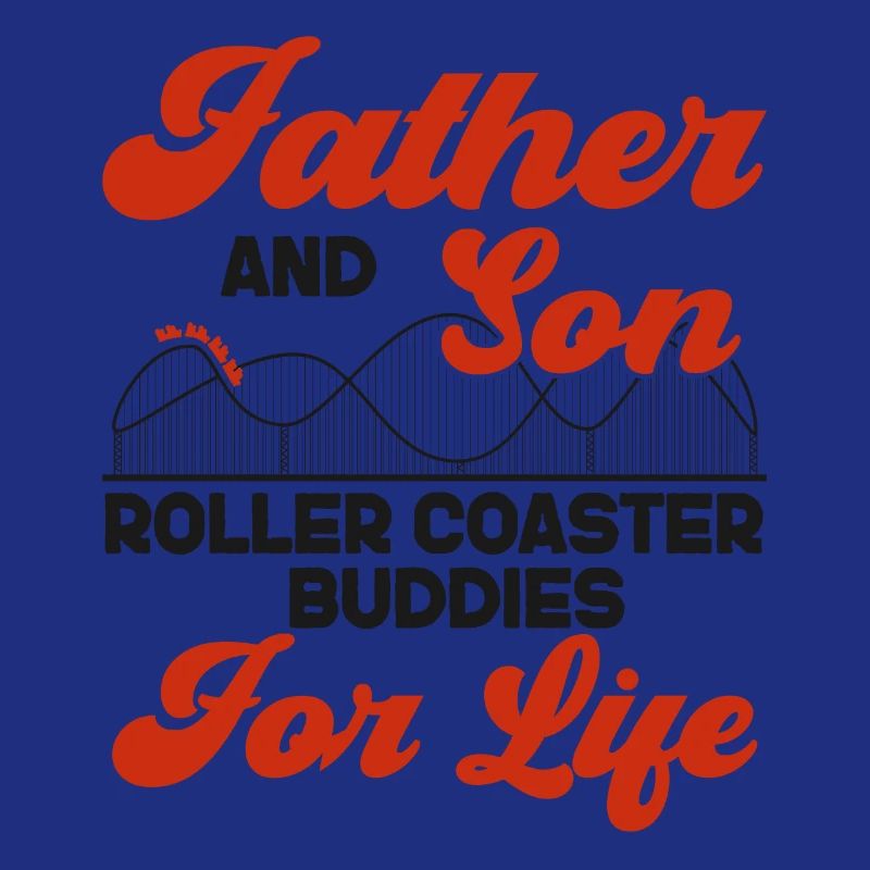 Roller Coaster Father Dad Son