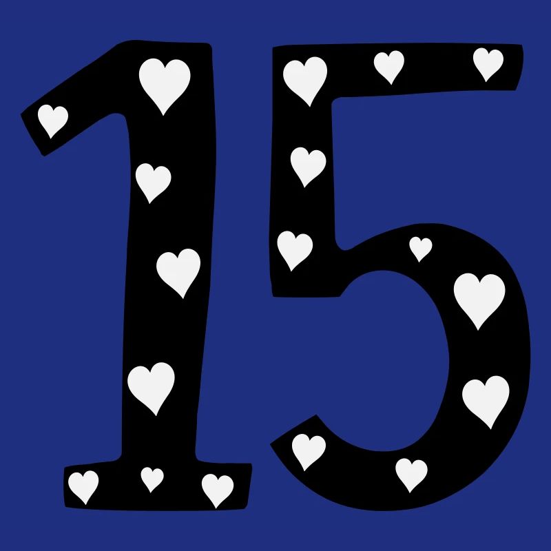 15 Geburtstag mit Herz