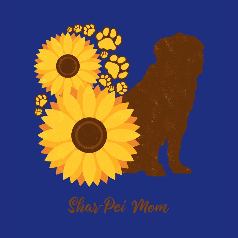 Sonnenblumenmutter - Shar-Pei