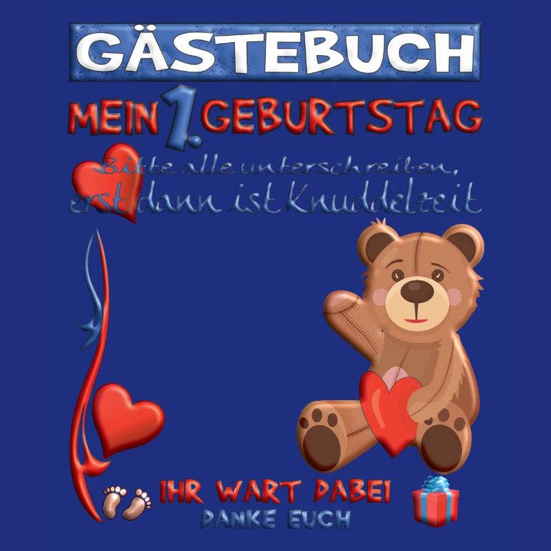 1. Geburtstag Junge Gästebuch Gästeliste