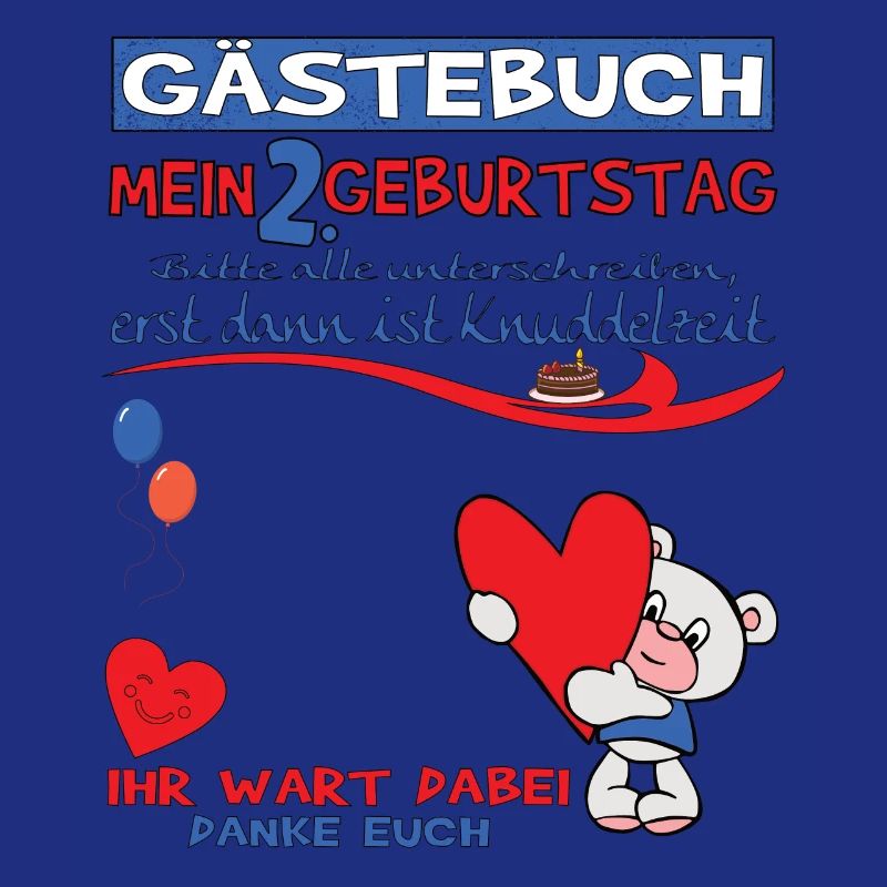 2. Geburtstag Junge & Mädchen Gästebuch