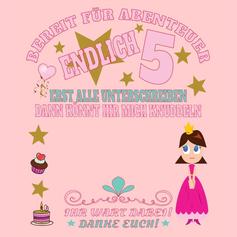 5. Geburtstag Mädchen & Junge Gästebuch