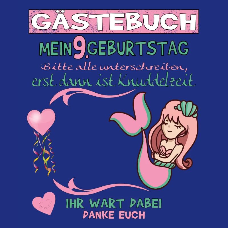 9. Geburtstag Mädchen & Junge Gästebuch