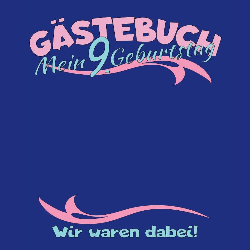 9. Geburtstag Mädchen & Junge Gästebuch