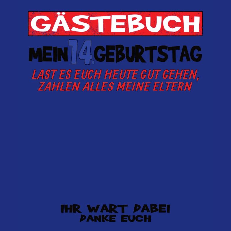14. Geburtstag Mädchen & Junge Gästebuch