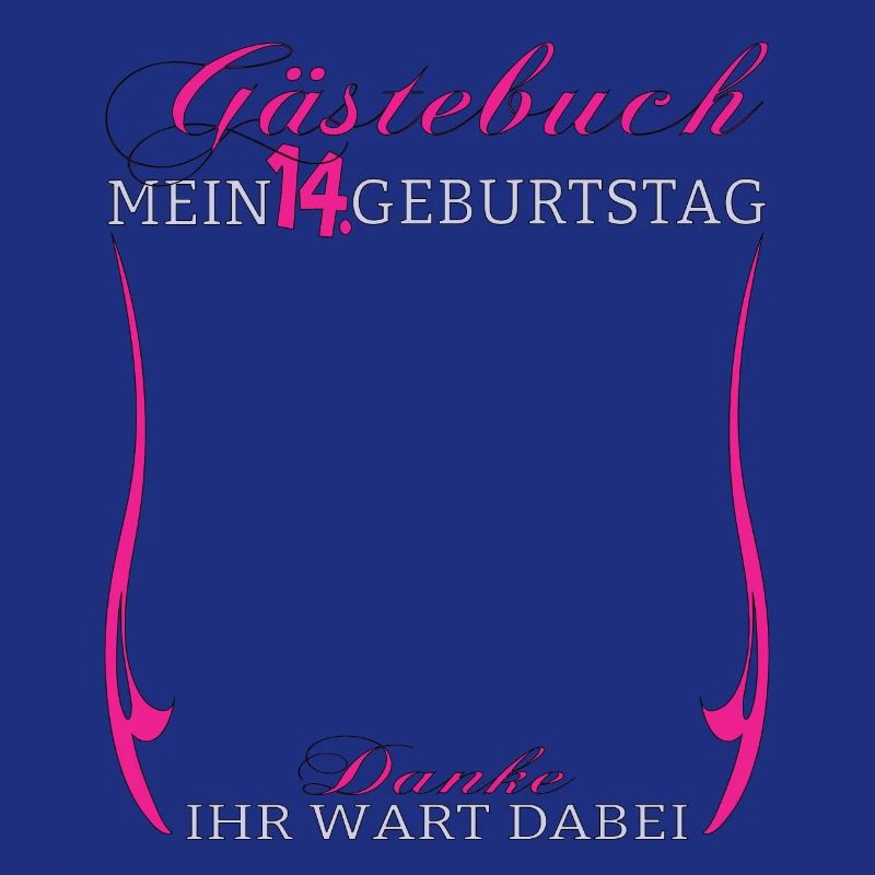 14. Geburtstag Mädchen & Junge Gästebuch
