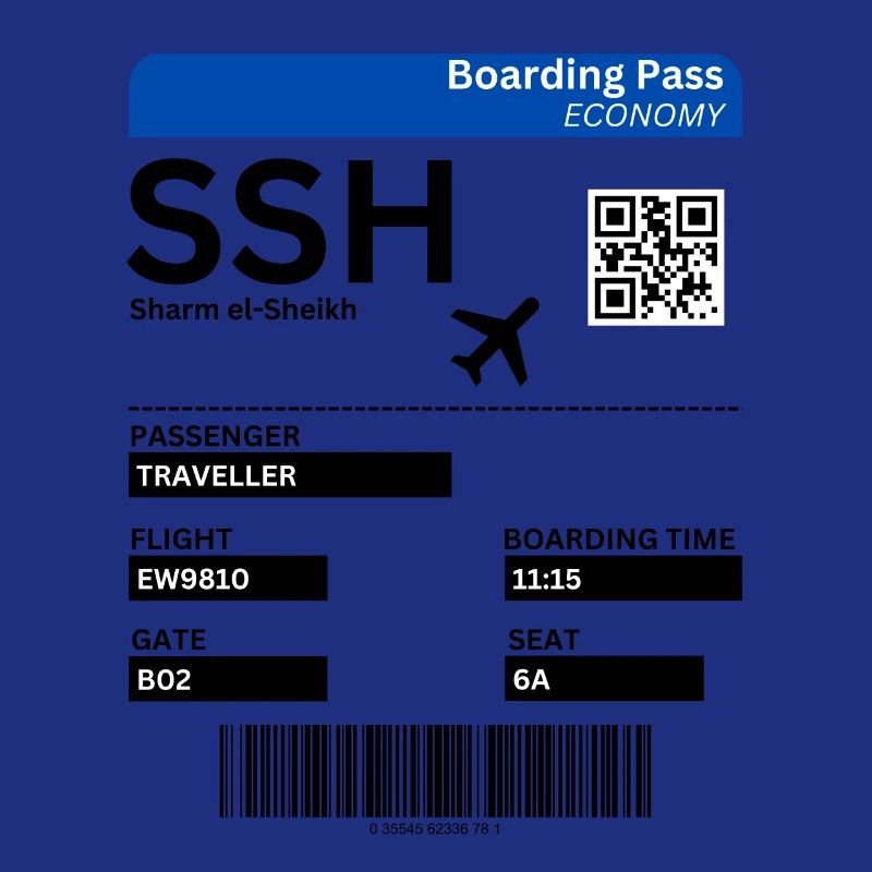 Sharm el-Sheikh Egypt Flight Ticket Holiday Idea