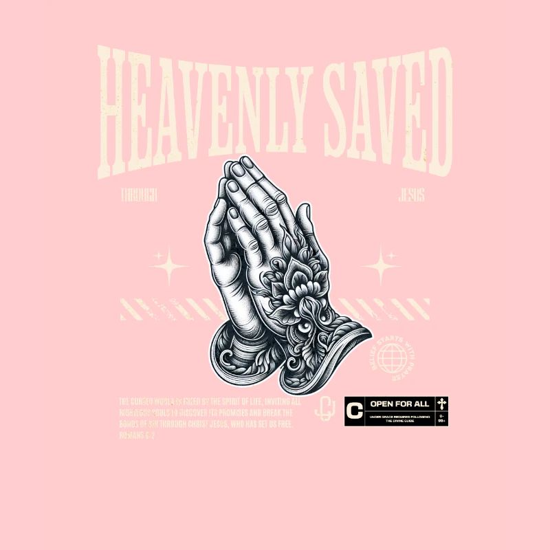 La foi céleste sauvée priant Jésus-Christ