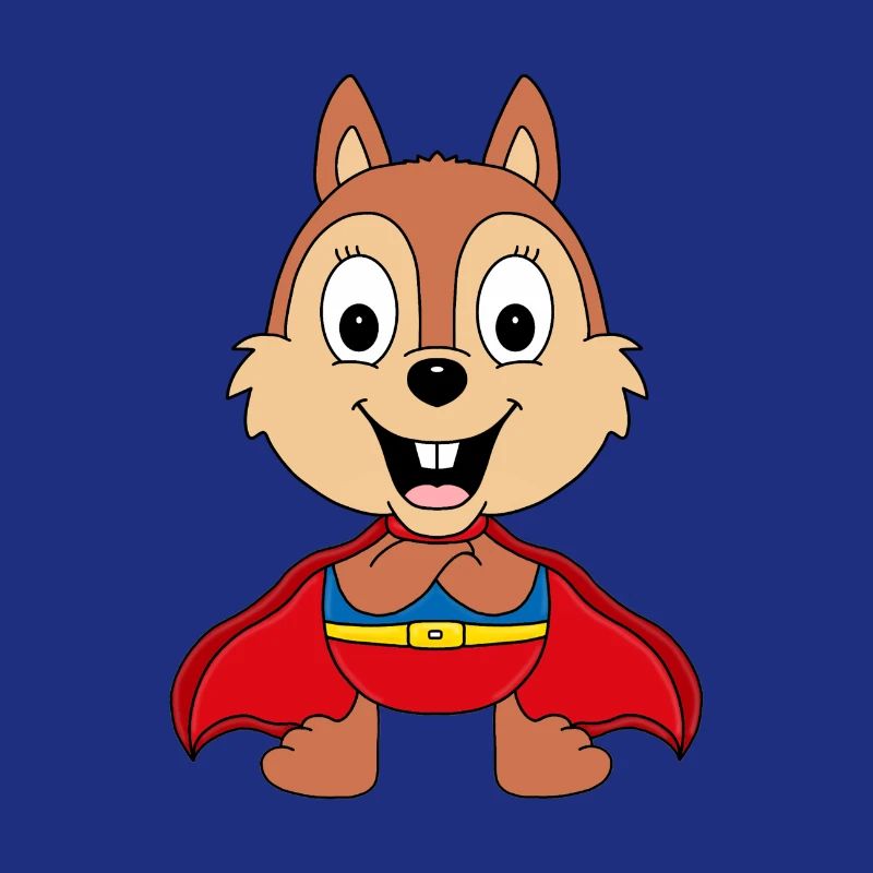 SUPERHELD - EICHHÖRNCHEN - TIER - TIERISCH