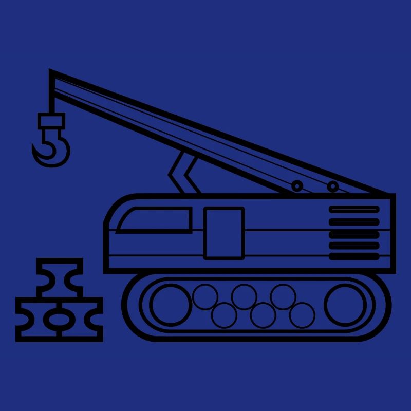 Crane for coloring Crane driver gift