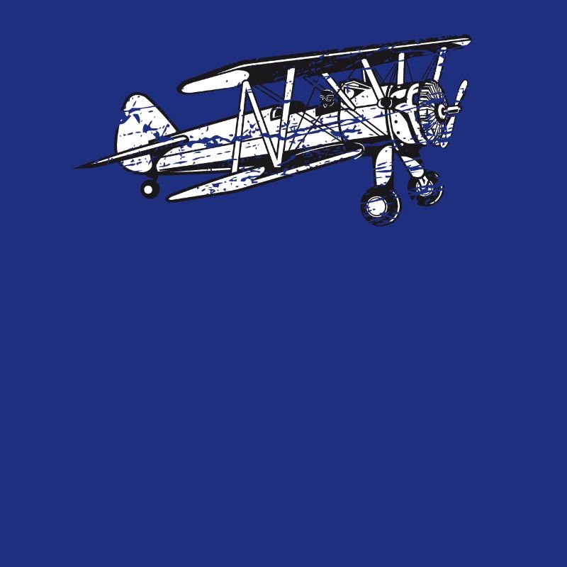 Biplane Airplane Pilot Flight Instructor Gift