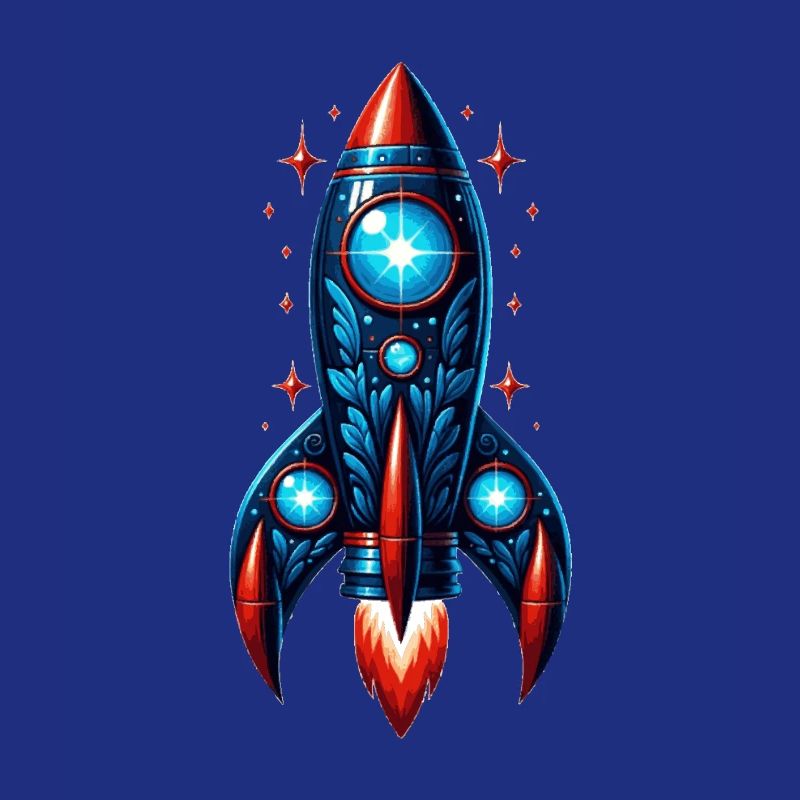 Rocket man in space