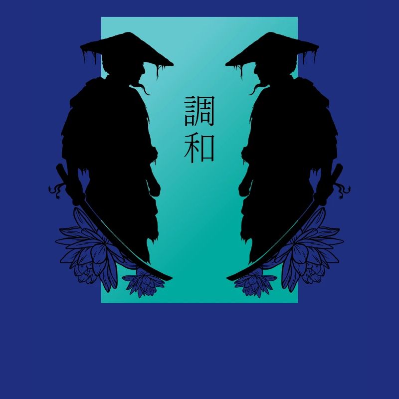 Samurai Duell Spiegelung Kampf Ästhetik