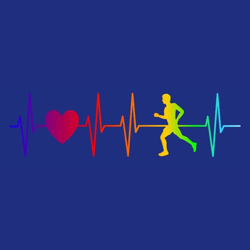 Puls Herzfrequenz Läufer - Laufen - Rennen Jogger