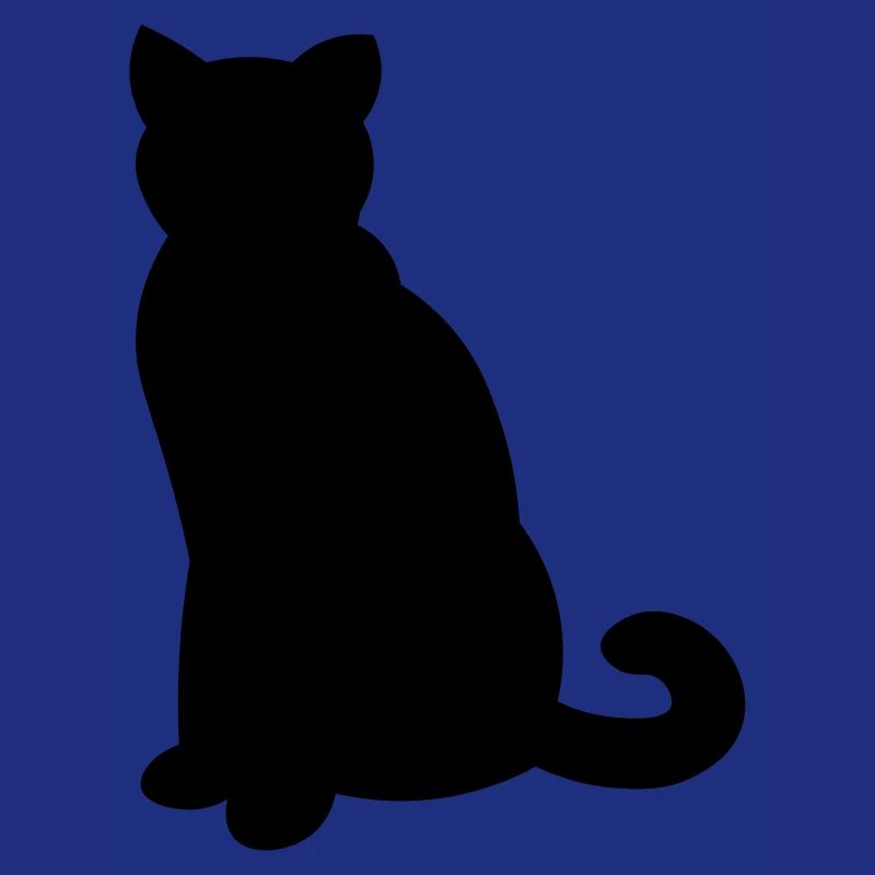 Chat noir simple - chat noir simple