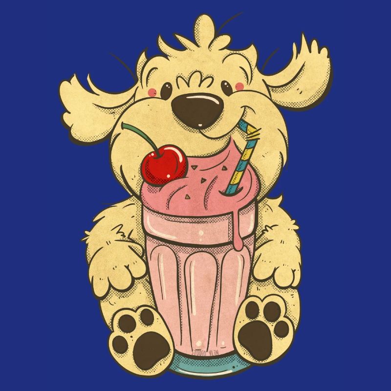 Cockapoo Thor avec milkshake rose