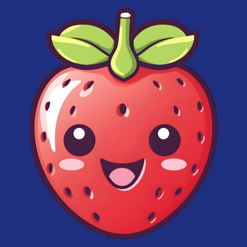 Erdbeere Kawaii Stil Version 2