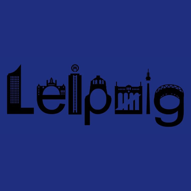 Skyline de Leipzig avec points de repère