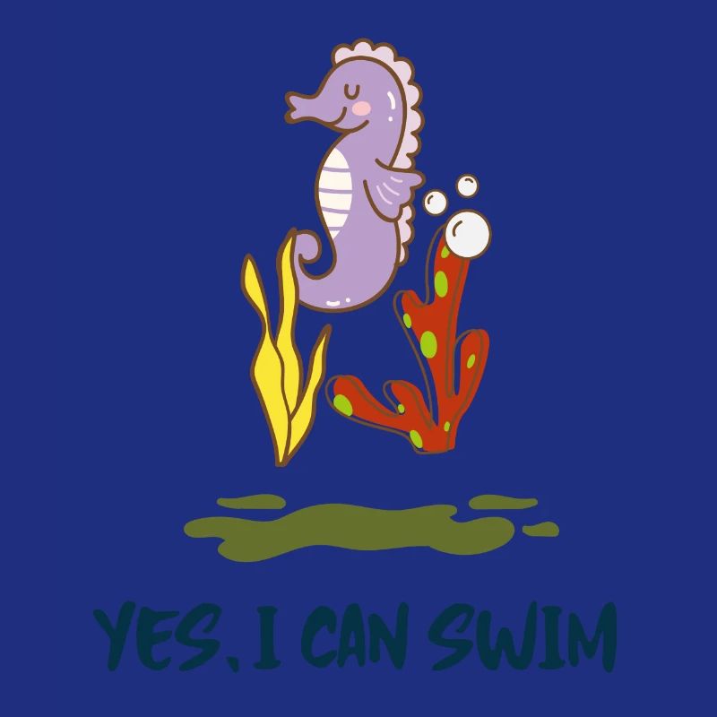 Seepferdchen ich kann schwimmen scuba Geschenkidee