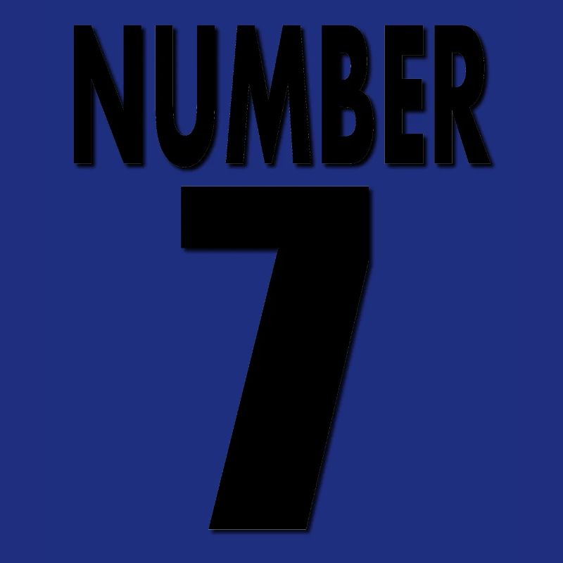 Nummer 7 Nummer sieben 7. Geburtstag Geschenkidee