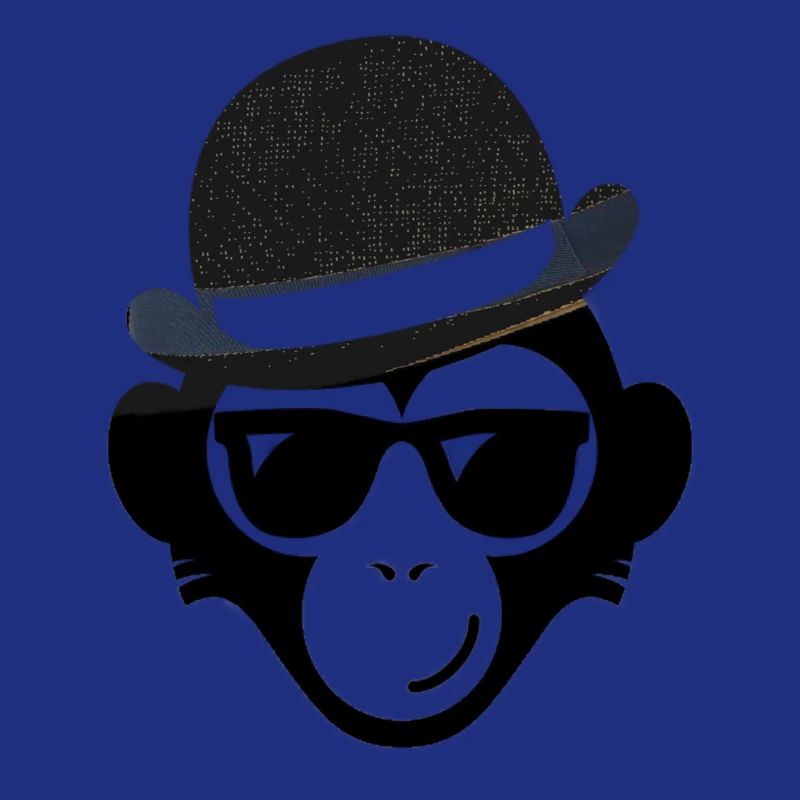 Affe mit Hut Wildtier Menschenaffe Geschenkidee