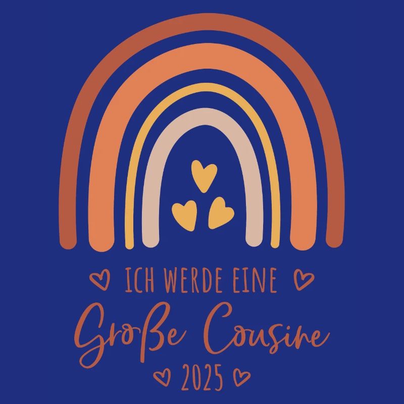Boho Regenbogen Ich werde eine große Cousine 2025