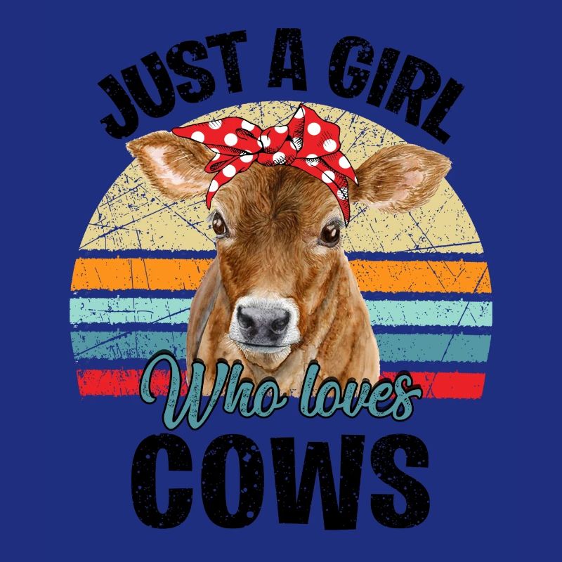 Nur ein Mädchen, das Kühe liebt