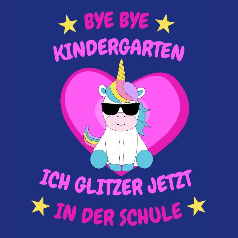 Kinder Schulkind 2022 Mädchen Einhorn Einschulung