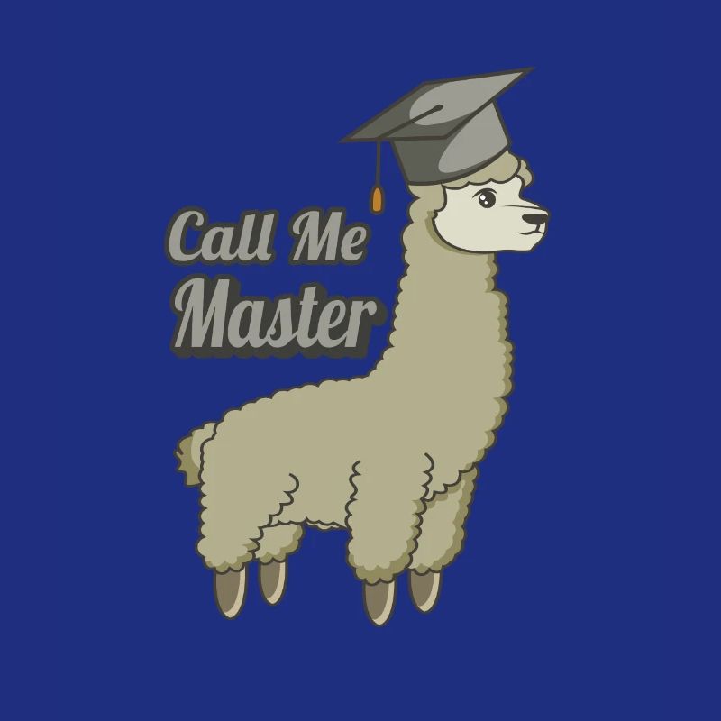 Master Studium Absolvent Uni Alpaka Abschluss Cool