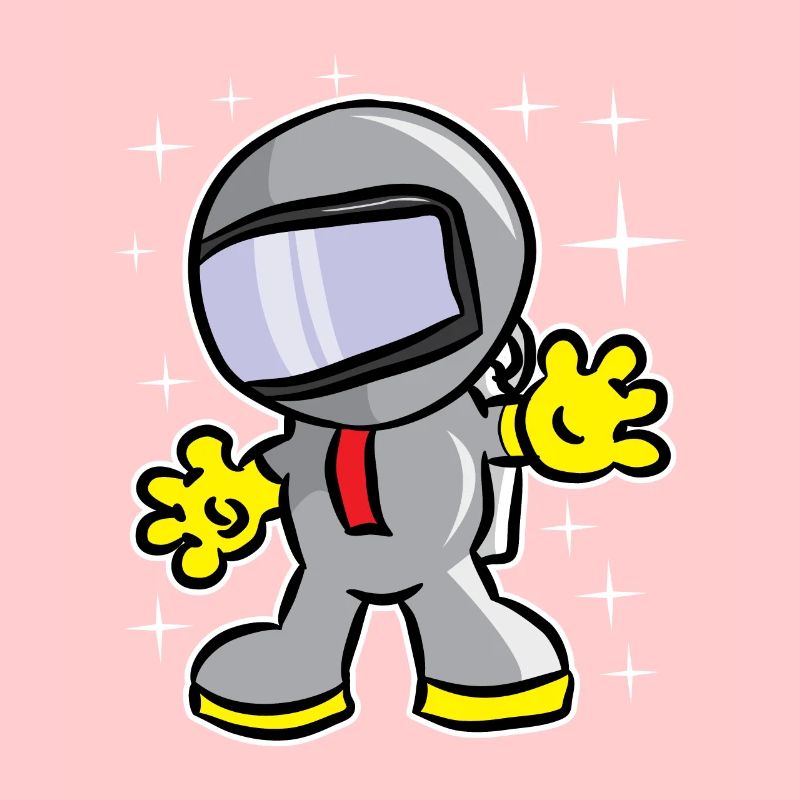 Cool sparkling astronauts