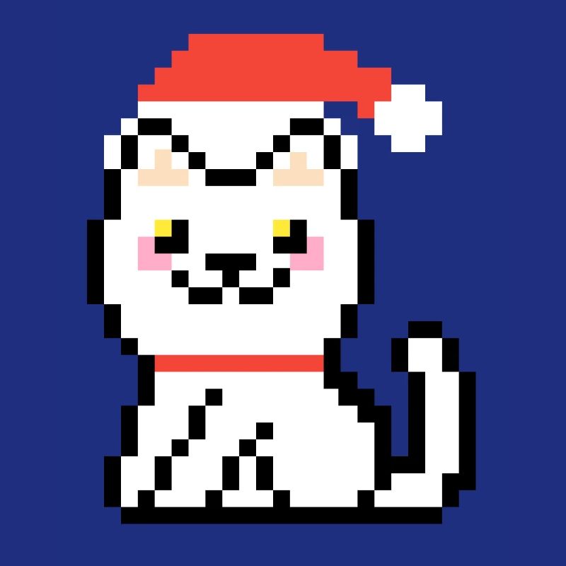 8-BIT CHRISTMAS CAT