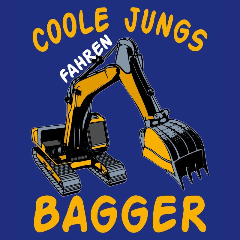 Kinder Bagger Baggerfahrer Baggerführer Baustelle