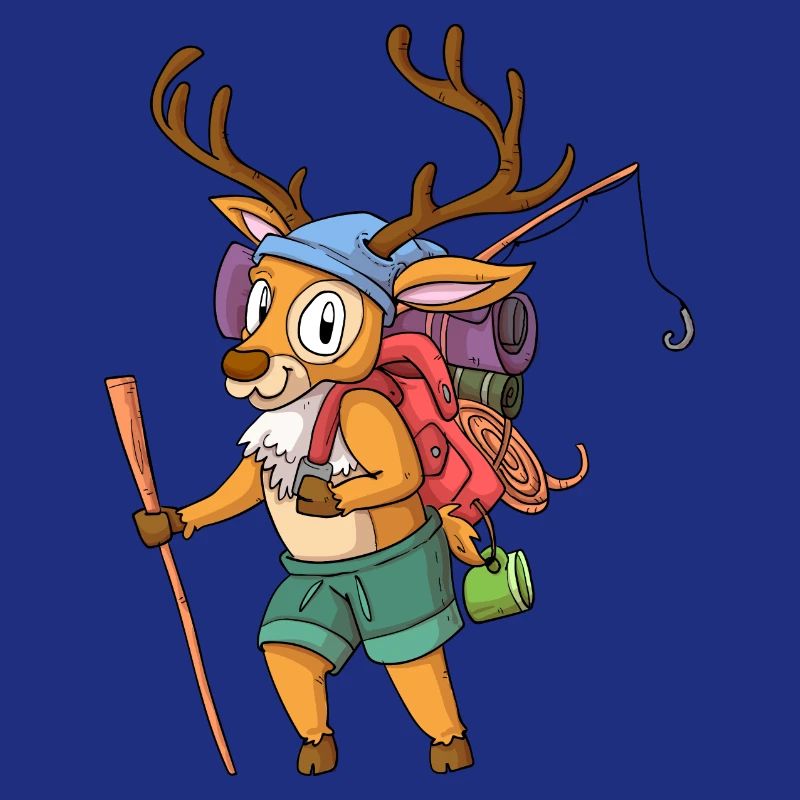 Hirsch Wanderer / Wandernder Hirsch
