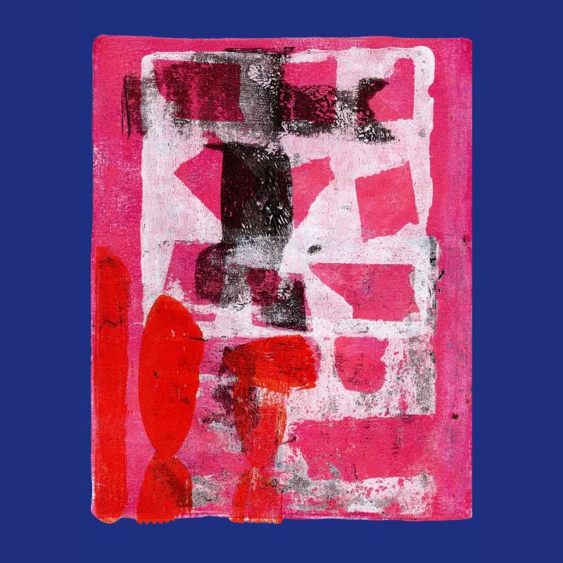 Abstrait Monoprint Street Art Impression Expressionnisme