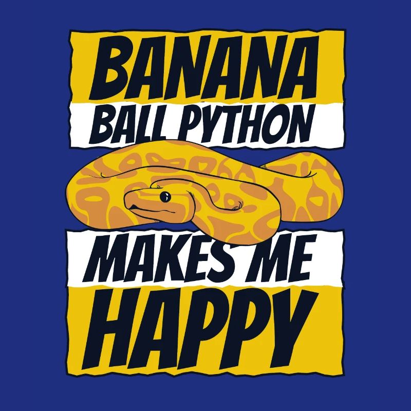 Makes Me Happy Schlange Python Banana Ball Python