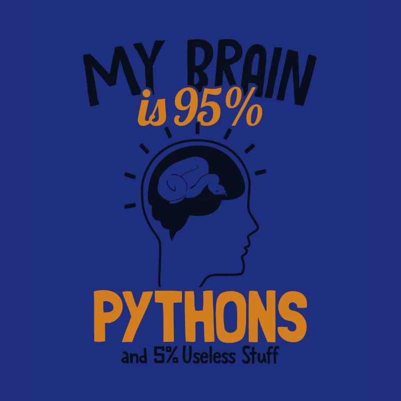 Mon cerveau est composé à 95% de pythons Python Snake Banana