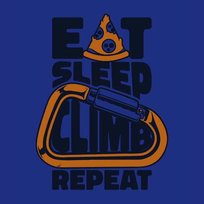 Manger, dormir, grimper, répéter, bloc, escalade de vitesse