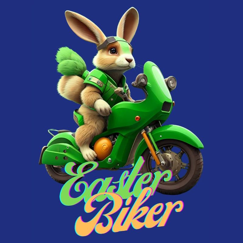 Biker de Pâques - Le lapin de Pâques devient un motard