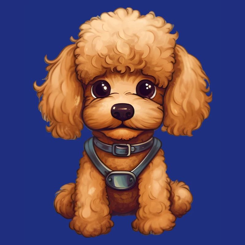 Doux bébé caniche chien