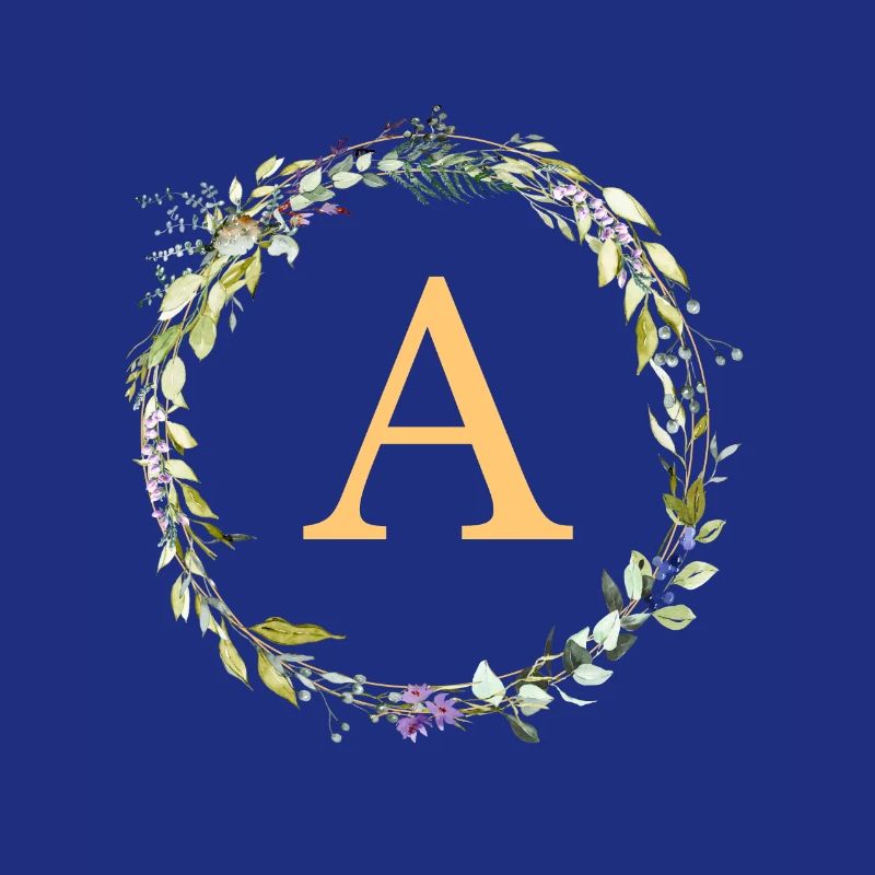 A Monogramm Eukalyptus-Kranz