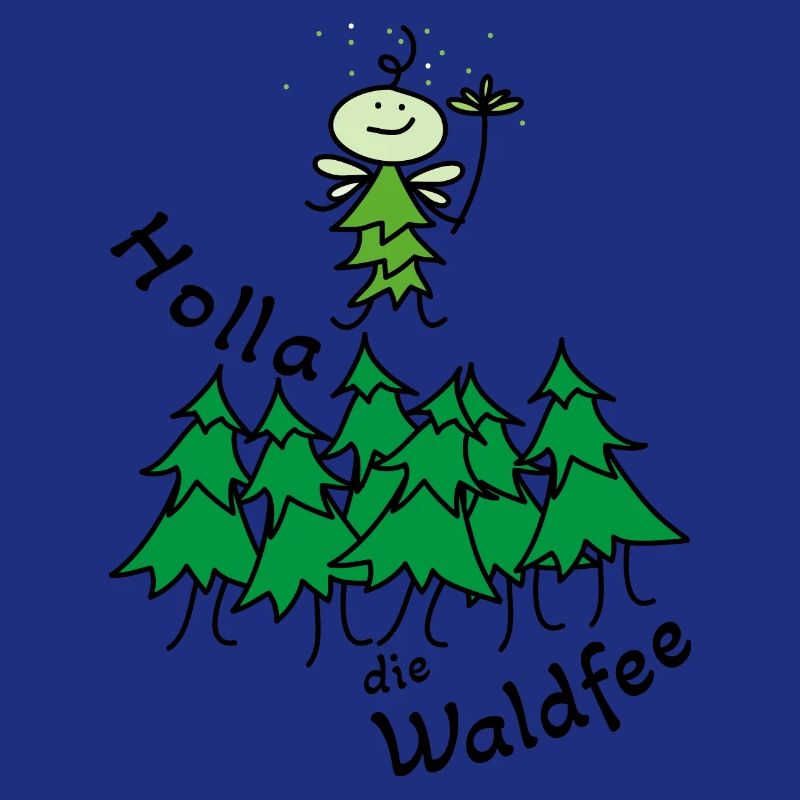 Lustige Fee im Wald Waldfee (b)
