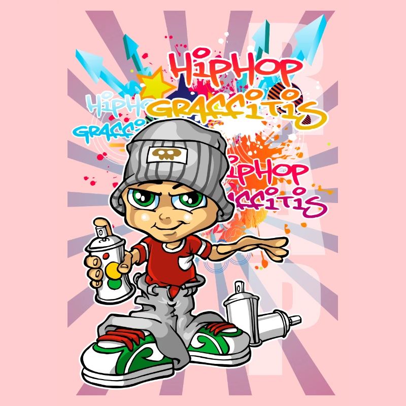 Graffiti boy background