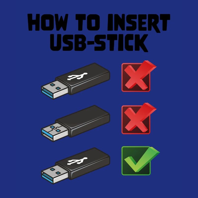 How To Insert USB Stick Funny Programmer Meme