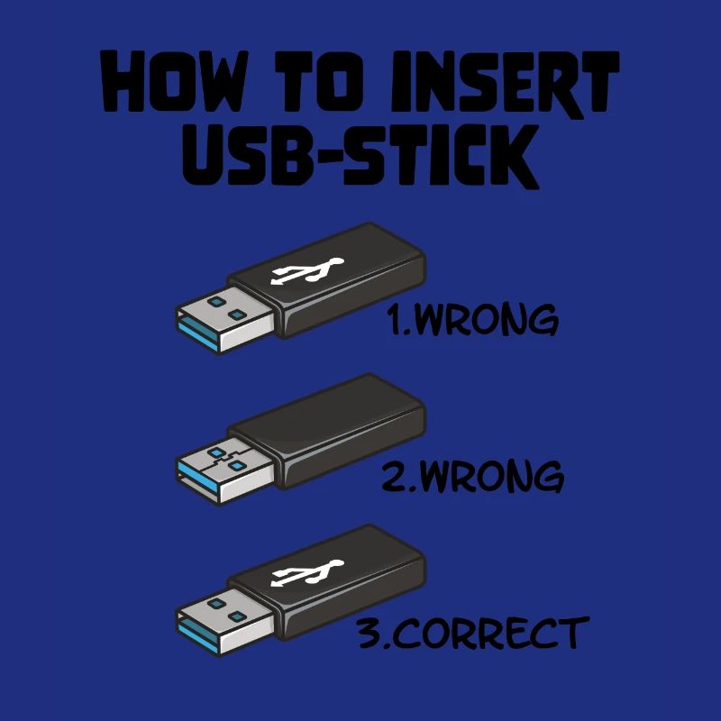 How To Insert USB Stick Funny Programmer Meme