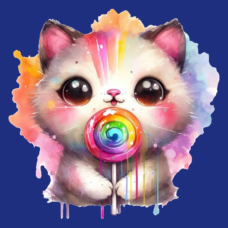 Kitty Kat with Lollipop