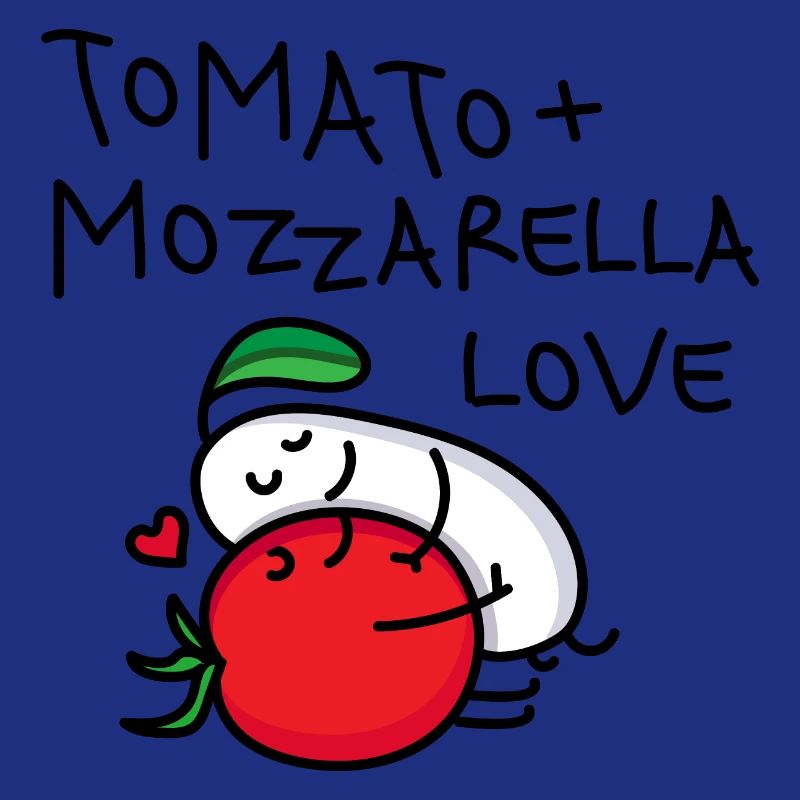 Tomate und Mozzarella Paar (b)
