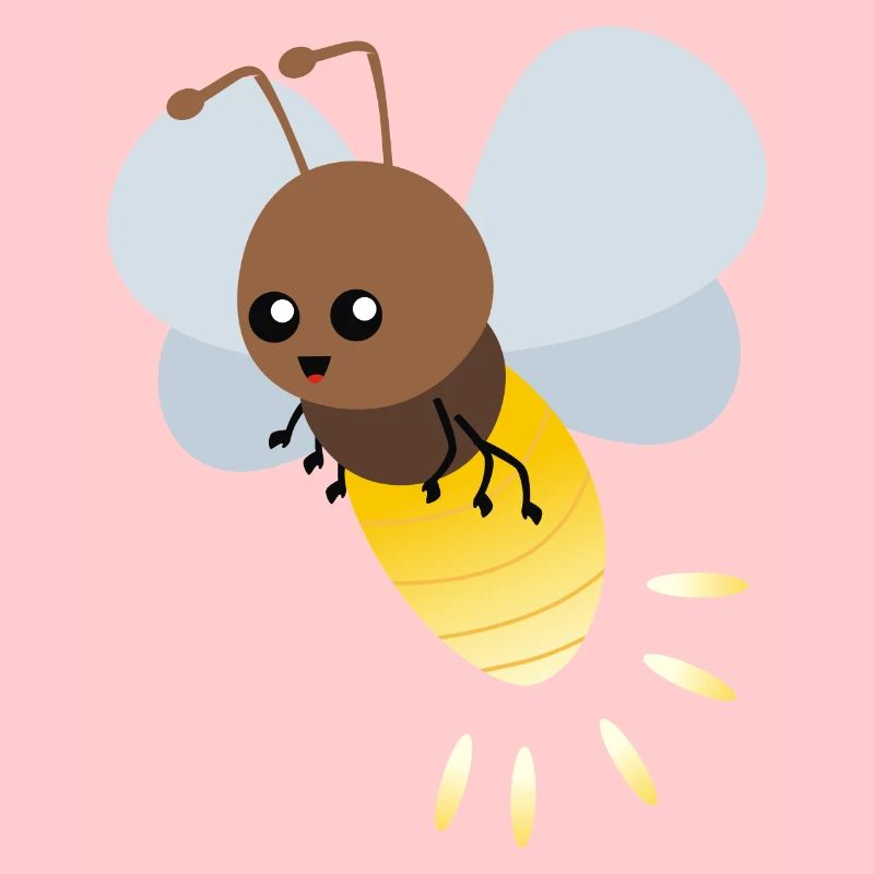 Cute firefly cartoon