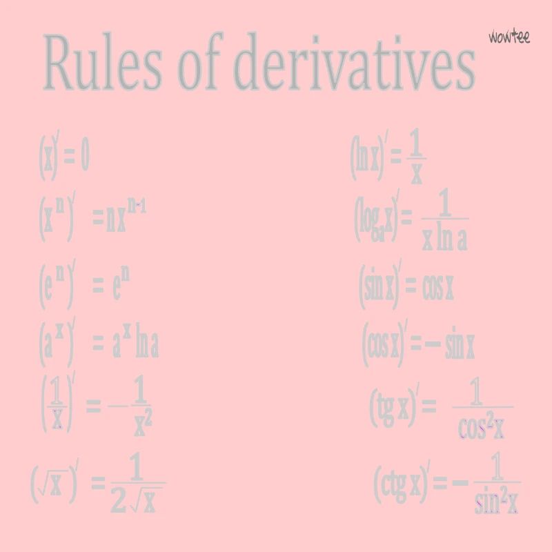 Derivation rules - Derivatives